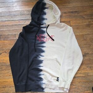 Welcome Chimera Dip-Dyed Bone White & Black Hoodie